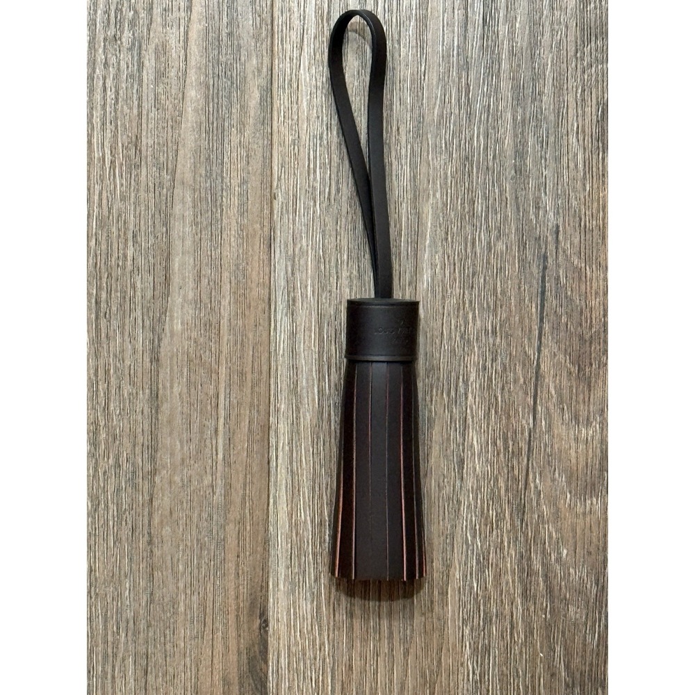 Louis Vuitton Damier Ebene‎ Besace Tassel Leather Bag Charm Brown/Red